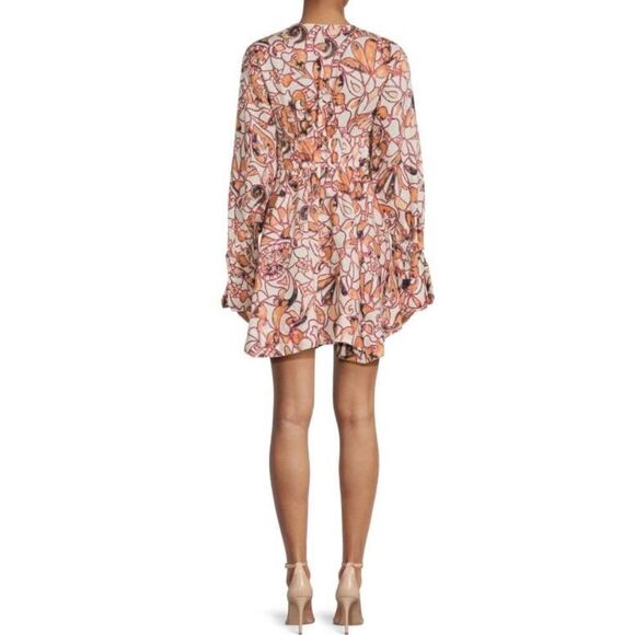 A.L.C. Salina Floral Linen Mini Dress NWT Size 4 - Picture 2 of 10